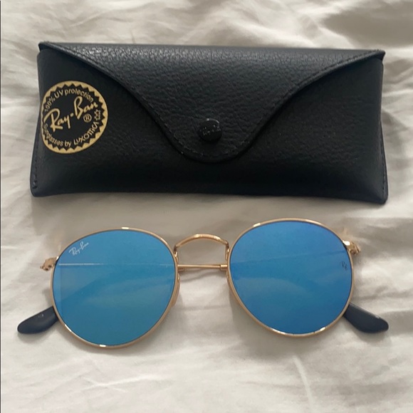 Ray-Ban Accessories - Blue reflective Rayban Sunglasses